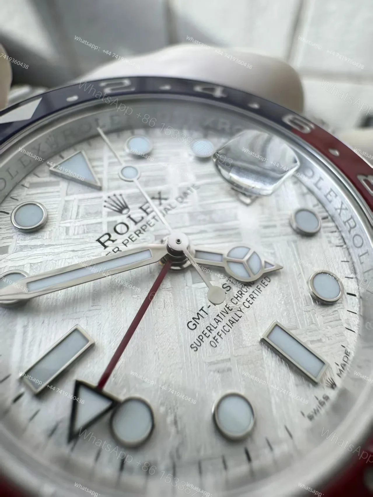 View 10 of Rolex Super Clone Watches 1:1 Meteorite GMT-Master II 126719BLRO Weighted Edition