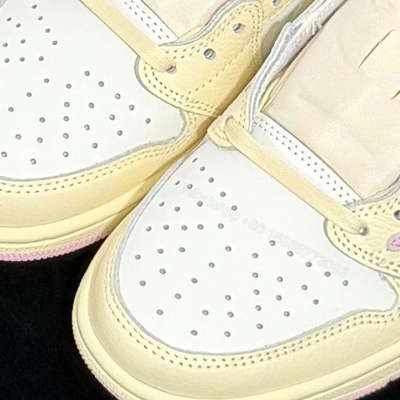 View 5 of Travis Scott x Air Jordan 1 Low Shy Pink Sail
