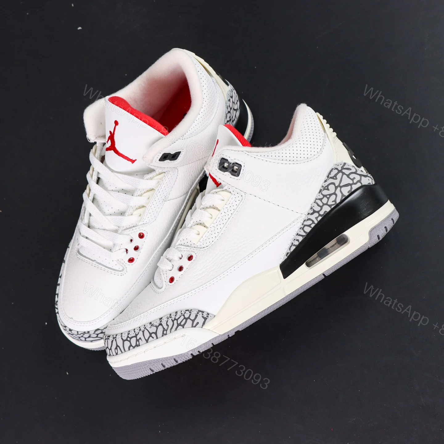 View 8 of AIR JORDAN 3 RETRO “White Cement Reimagined”