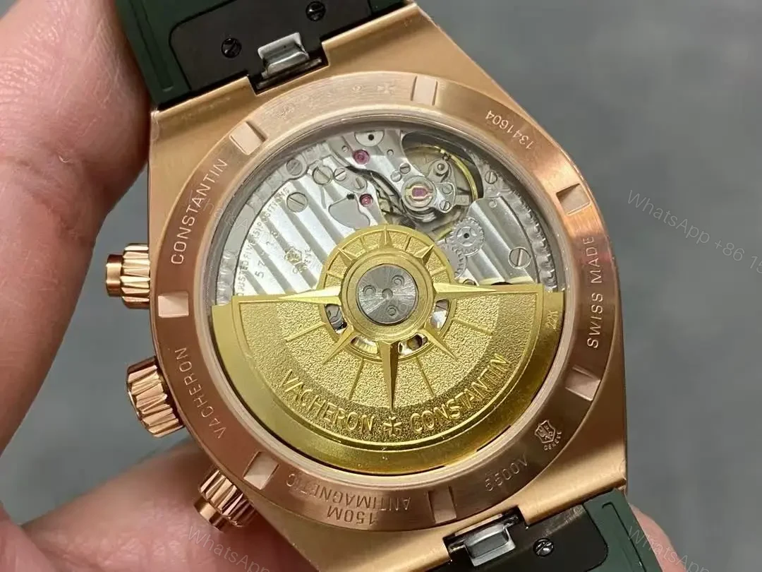 View 16 of Super Clone Replica Vacheron Constantin Overseas Chronograph GREEN