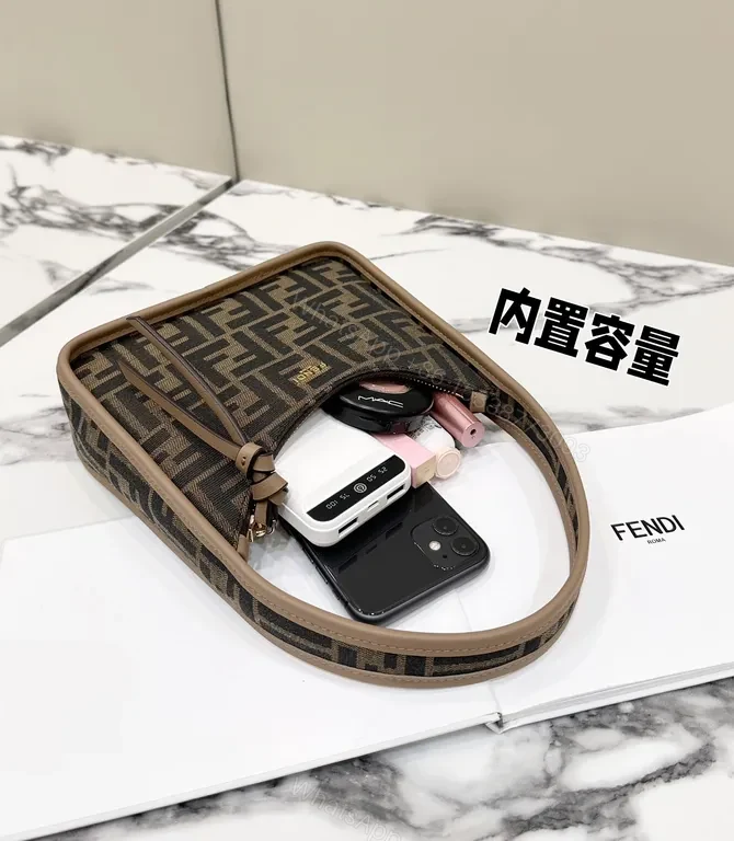 View 9 of Chic Fendi Monogram Shoulder Bag - Luxe Everyday Carry