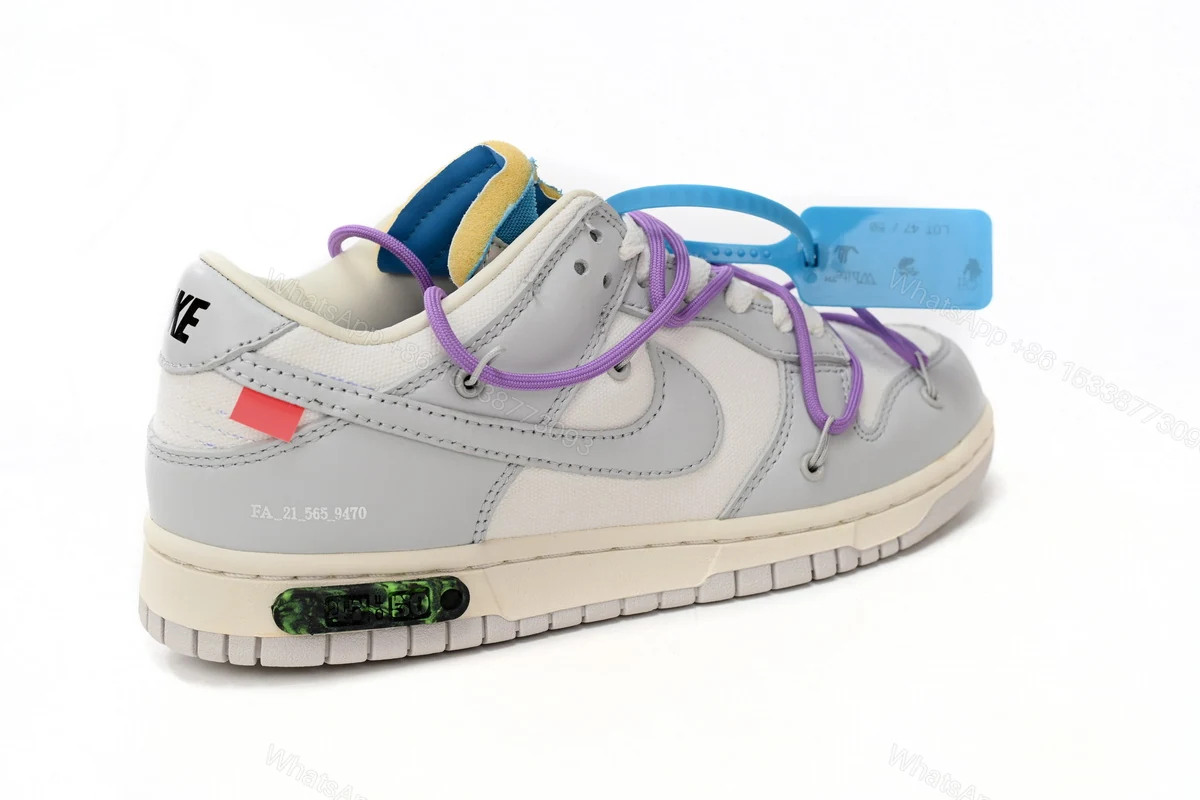 View 3 of OFF WHITE x Nike Dunk SB Low The 50 NO.47 DM1602-125