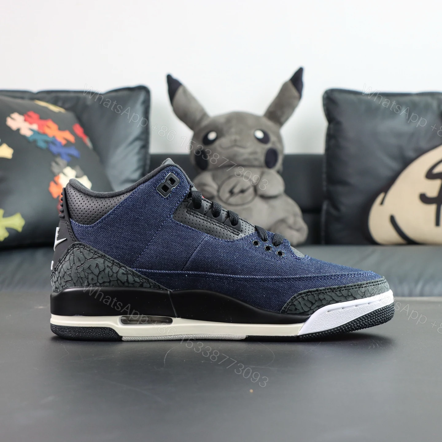 View 2 of Levis x Jordan 3 Retro Indigo