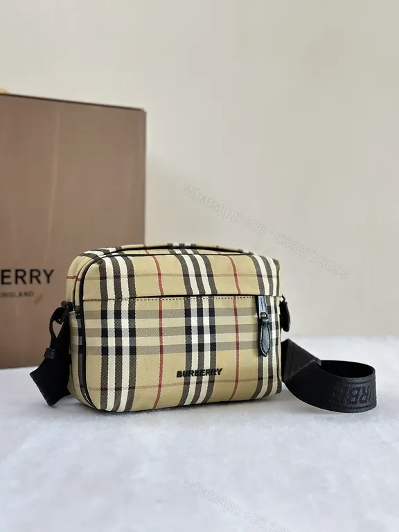 View 7 of Mini Burberry-Check Crossbody: Refined Utility Bag