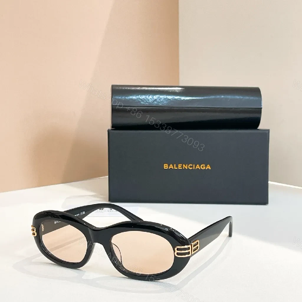 View 7 of Soft Pink Frame Cat-Eye Sunglasses with Gold Accents, UV400