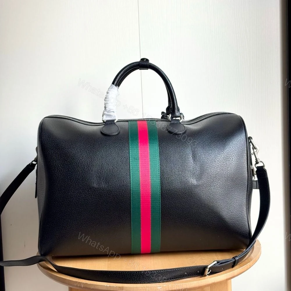 View 4 of Gucci Web Trademark Medium Duffle Bag Black 44Cm