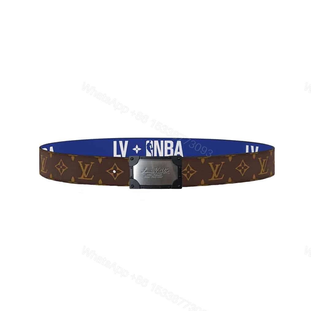 LOUIS VUITTON X NBA 3 STEPS 40MM REVERSIBLE MONOGRAM CANVAS BELT – B97 — view 1