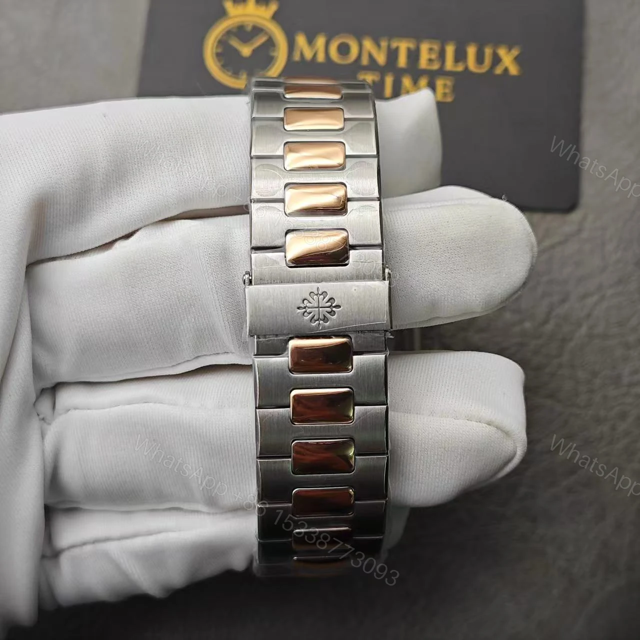View 14 of Replica Patek Philippe Nautilus Chronograph Date Two-Tone 5980/1AR-001