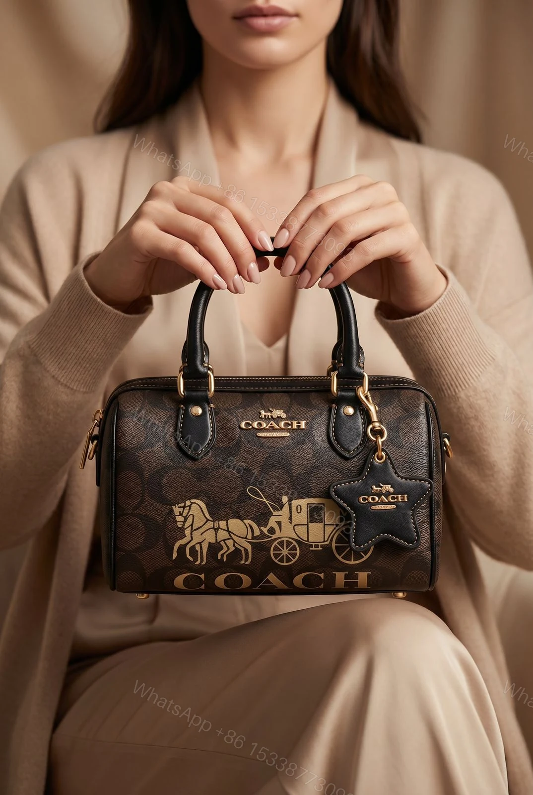 View 3 of Coach Rowan Crossbody Bag First Copy | AAA+ Replica Designer Crossbody