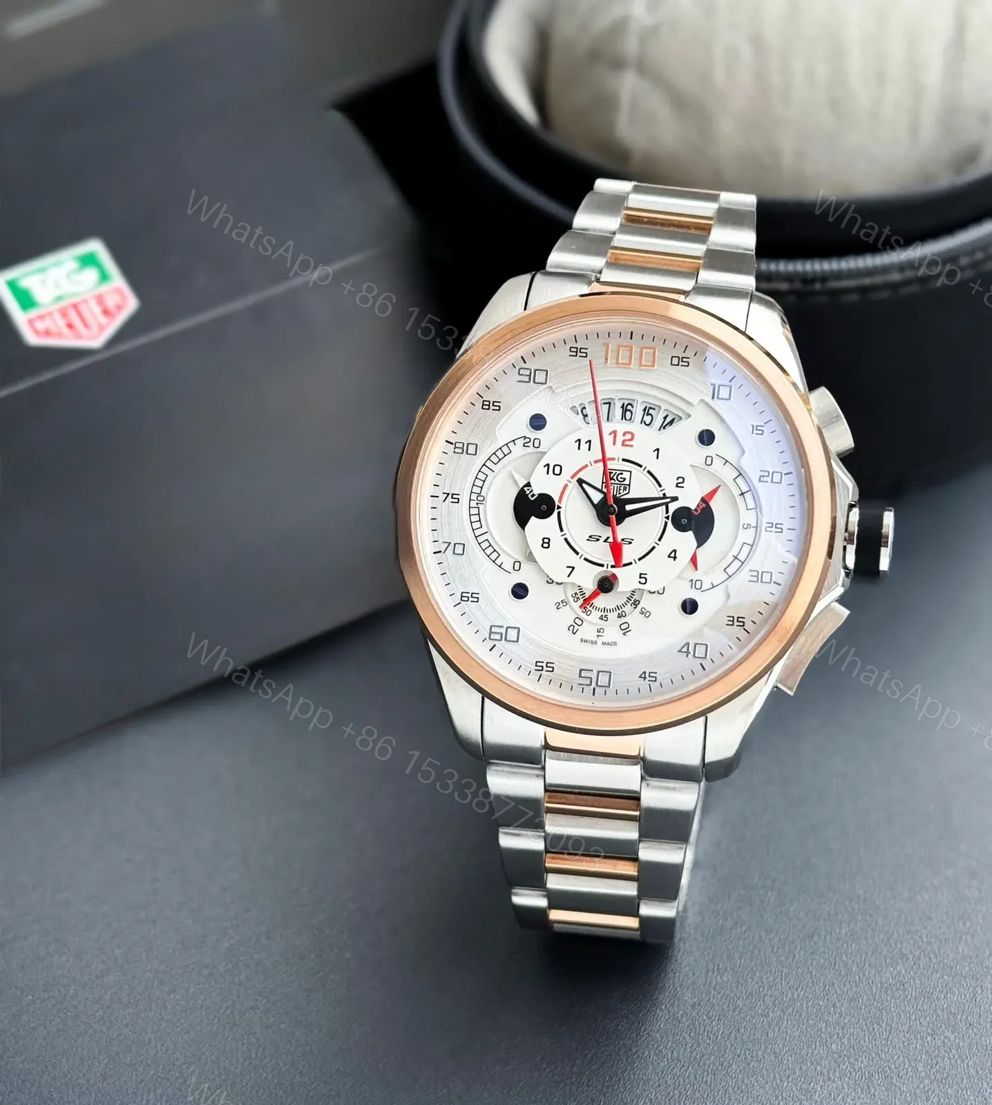 View 3 of Tag Heuer Analog Chronograph working