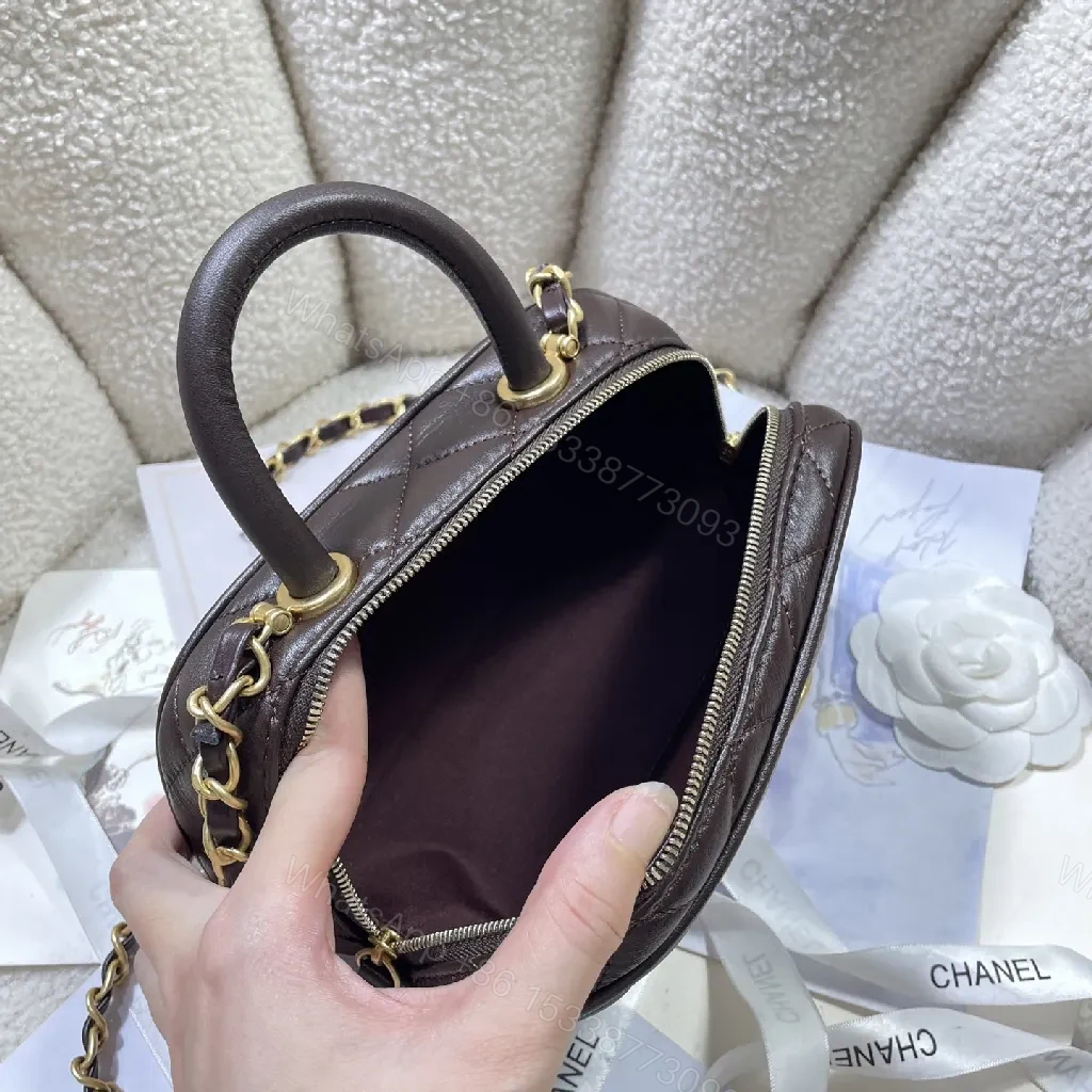 View 9 of Quilted Mini Bag with Chain Strap - Luxe, Compact, Versatile