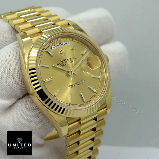 View 5 of Rolex Yellow Gold Replica