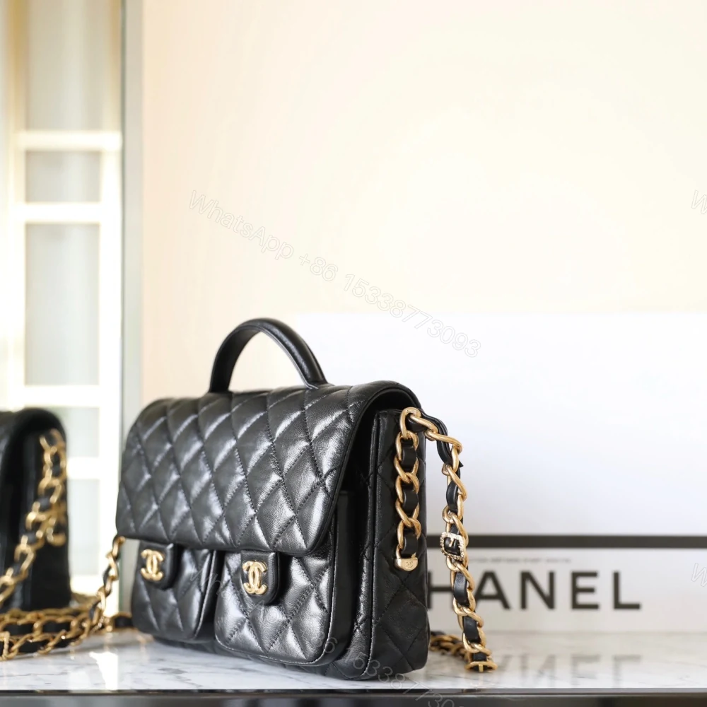View 3 of 高仿Chanel24A*AS4993小羊皮手柄包免檢版