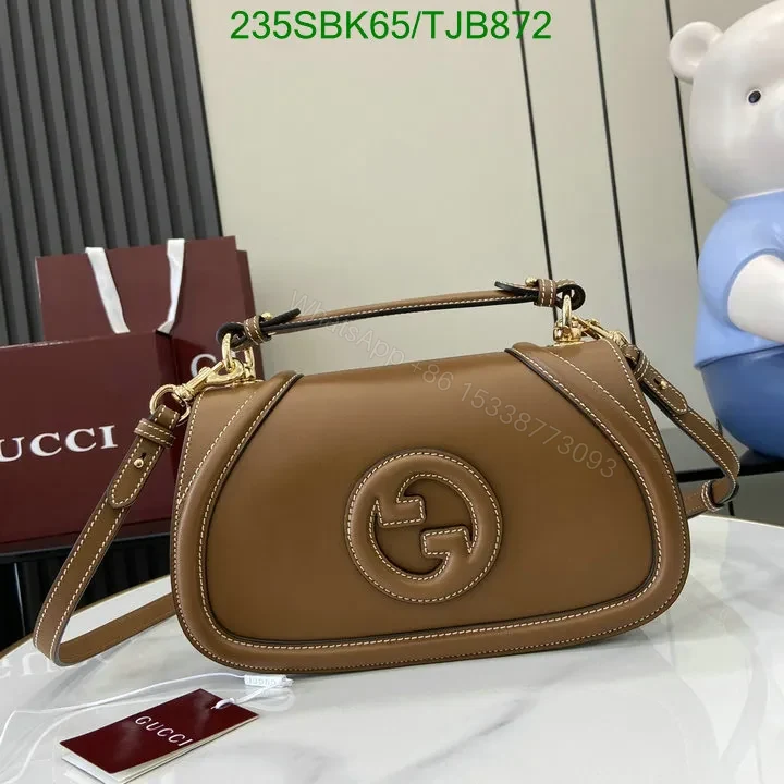 View 12 of Gucci Red Smooth Leather Small Top Handle Bag 88878