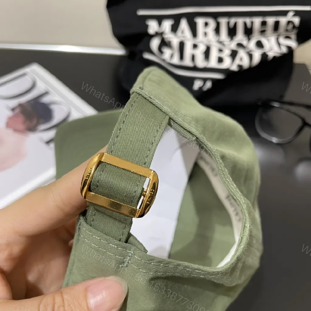 View 3 of Olive Cotton-Blend Cap: Subtle Luxury, All-Day Comfort