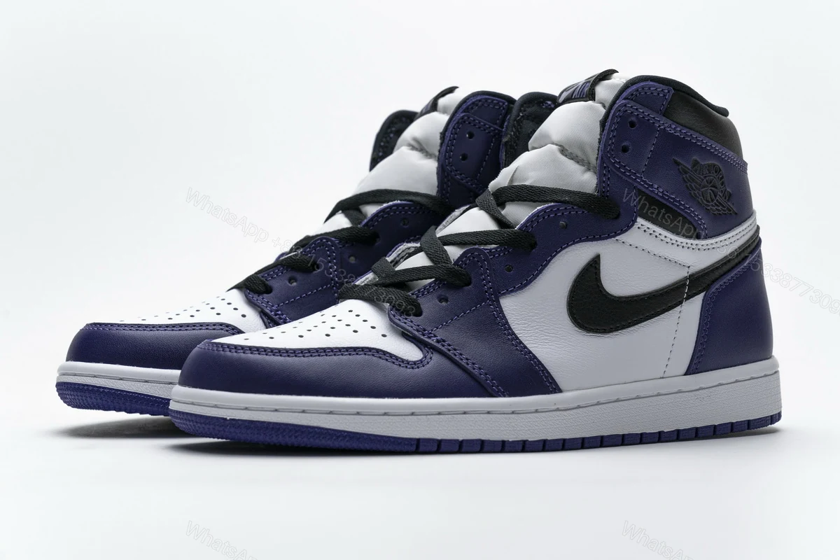 View 6 of Air Jordan 1 Retro High Court Purple White 555088-500