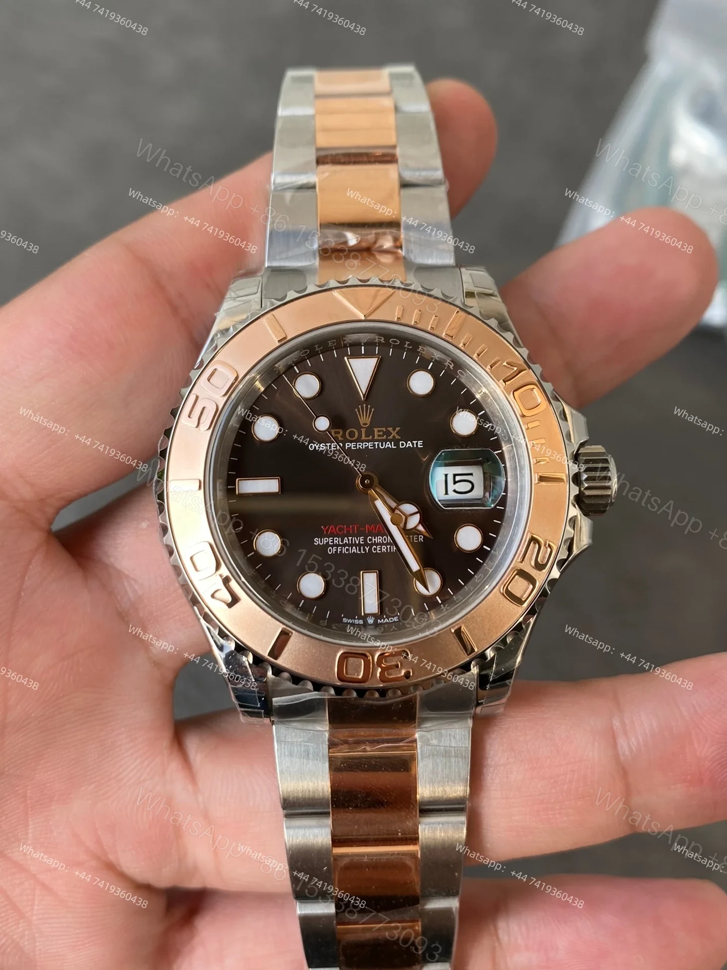 View 2 of Rolex Yacht-Master M126621-0001 1:1 Replica Brown Dial 40MM 3235 Movement Super Clone Watch