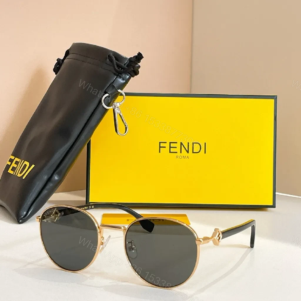 View 2 of Gold-Tone Geometric Metal Glasses – Luxury All-Day Comfort