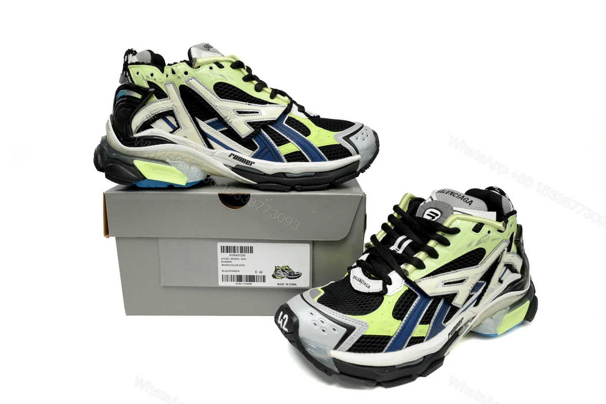 View 7 of Balenciaga Runner Black Green