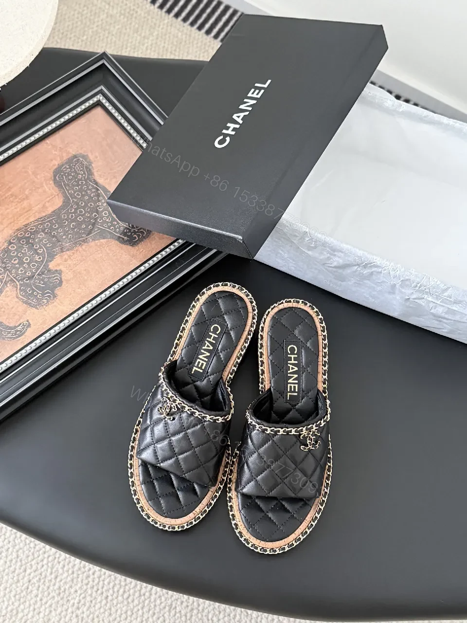 Quilted Leather Sandals: Luxe Chanel-Style Comfort — view 1