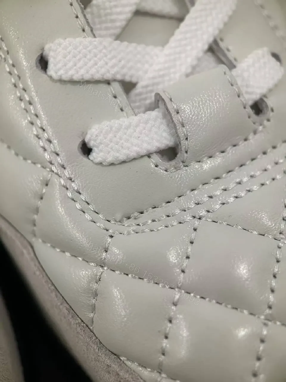 View 9 of White Quilted High-Tops: Everyday Luxury Sneakers