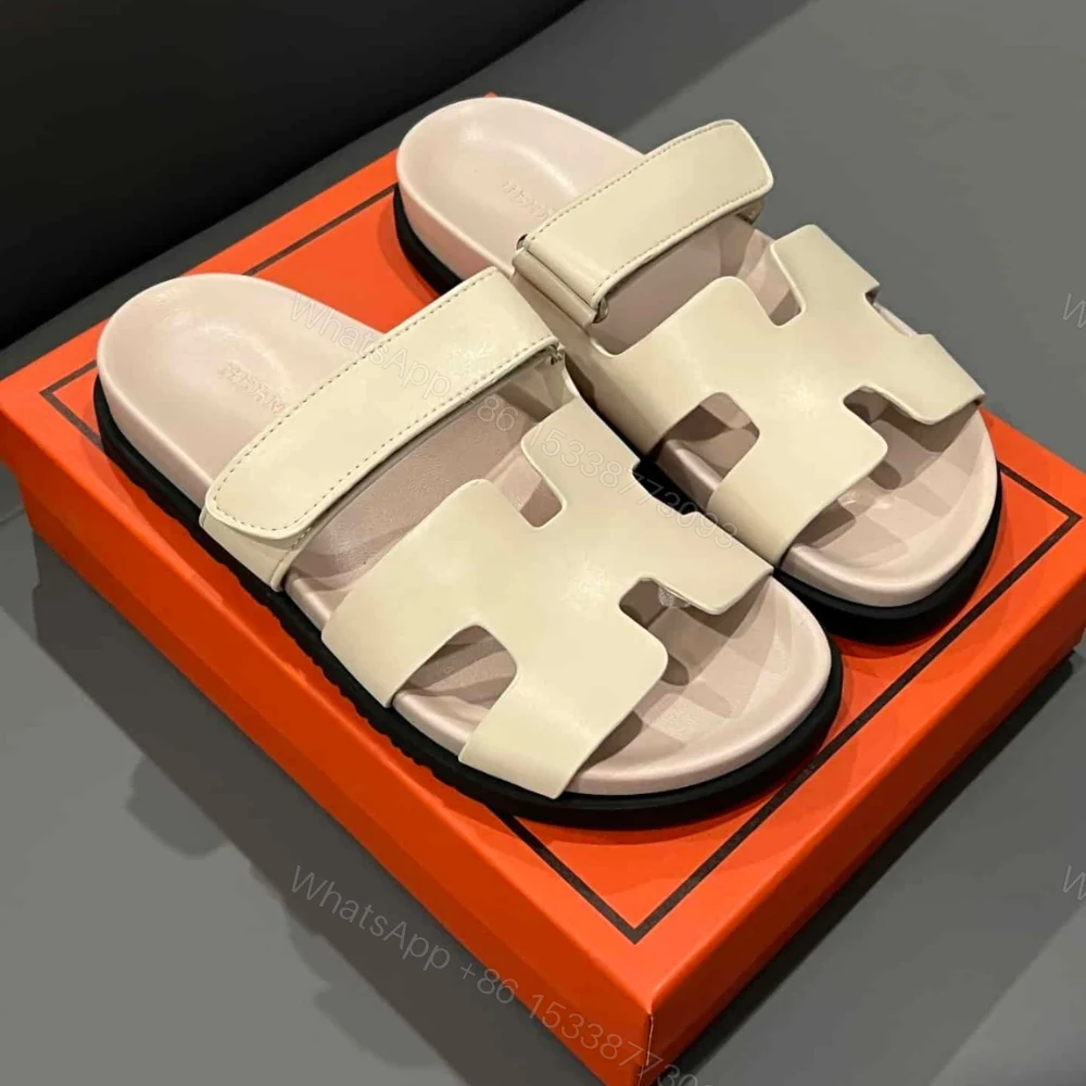 View 2 of Hermes Chypre Sandal Calfskin Beige