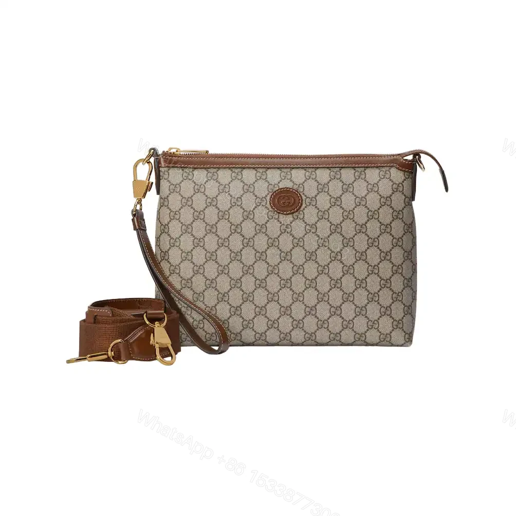 MESSENGER BAG WITH INTERLOCKING G – GBC062 — view 1