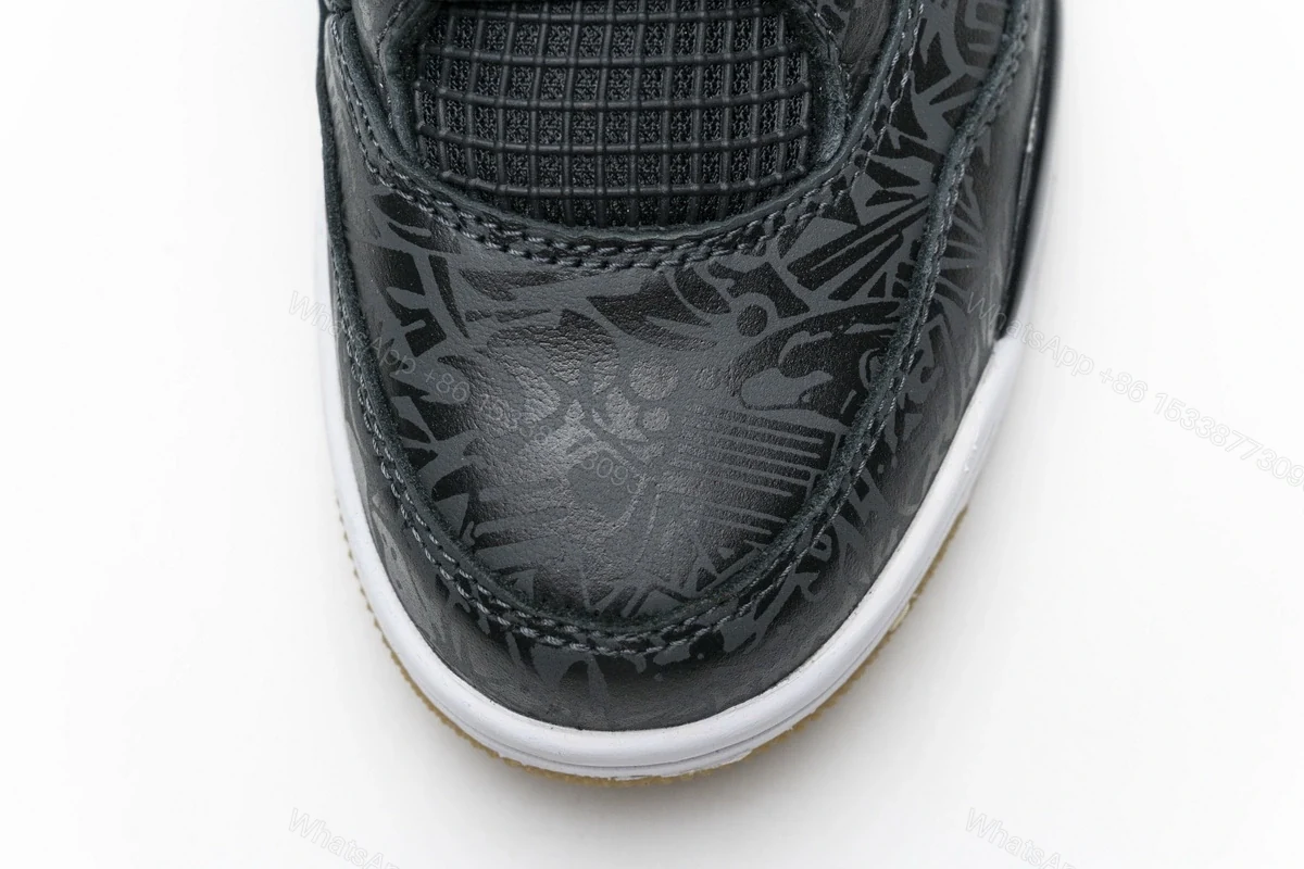 View 6 of Air Jordan 4 Retro Laser Black Gum CI1184-001