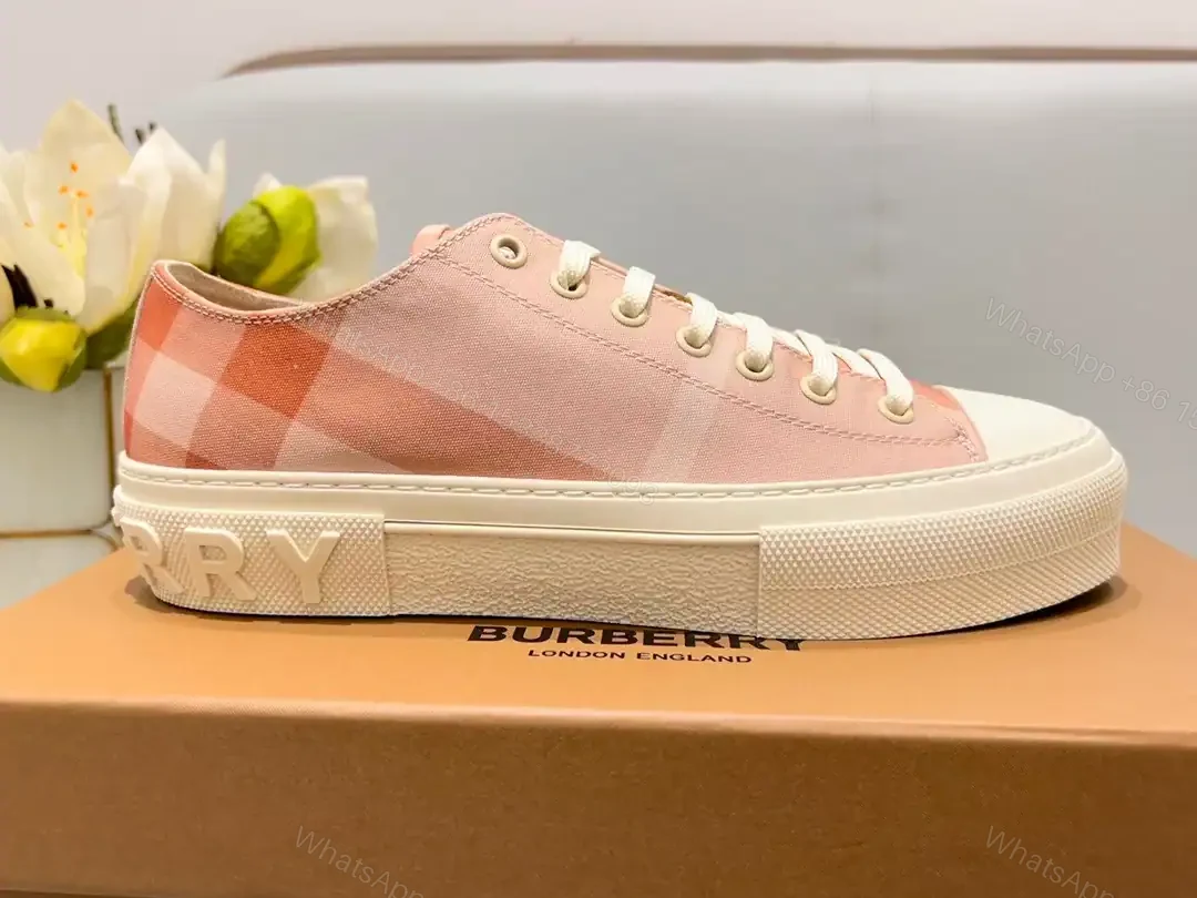 View 8 of BURBERRY CHECK COTTON SNEAKERS – BBR128