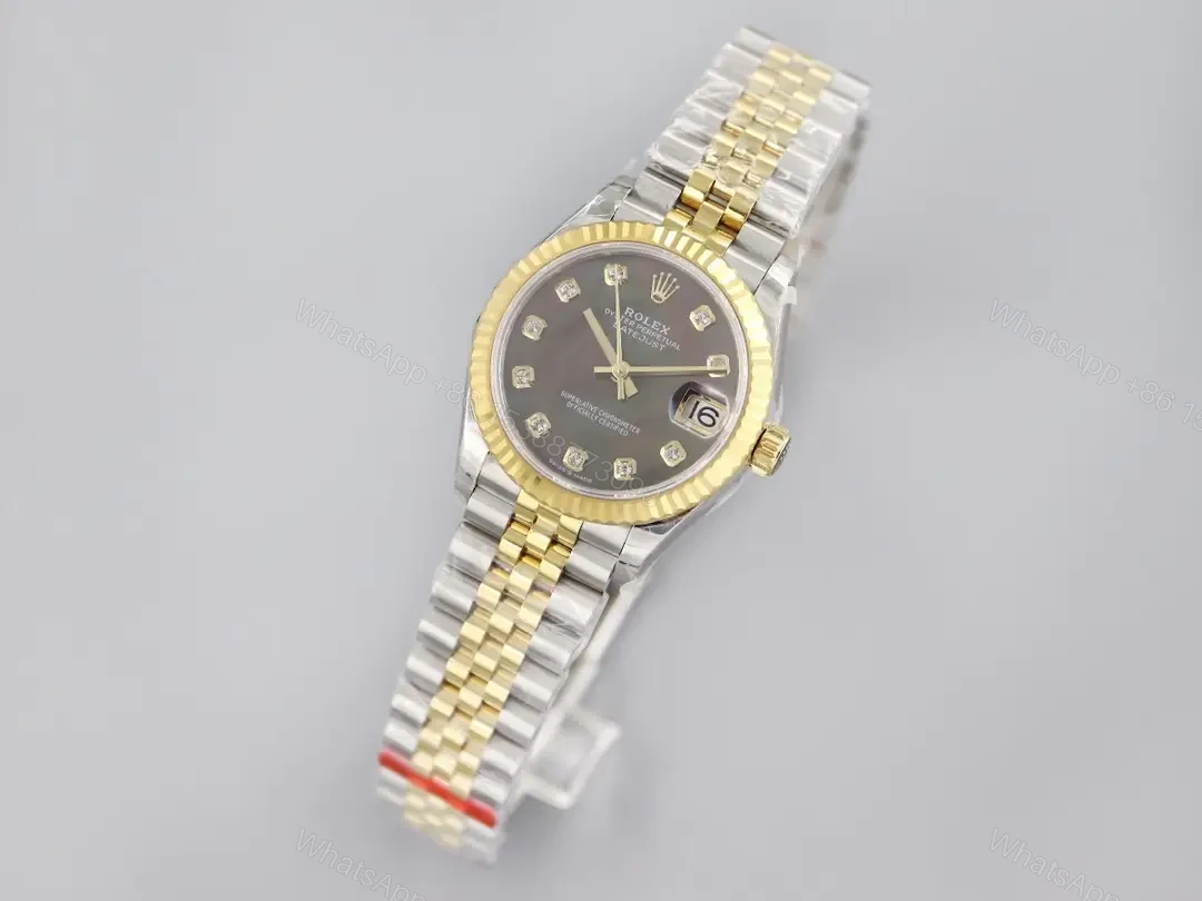 View 3 of Rolex Datejust 36 Rolesor Yellow Domed Jubilee Brown Dial116203-0181