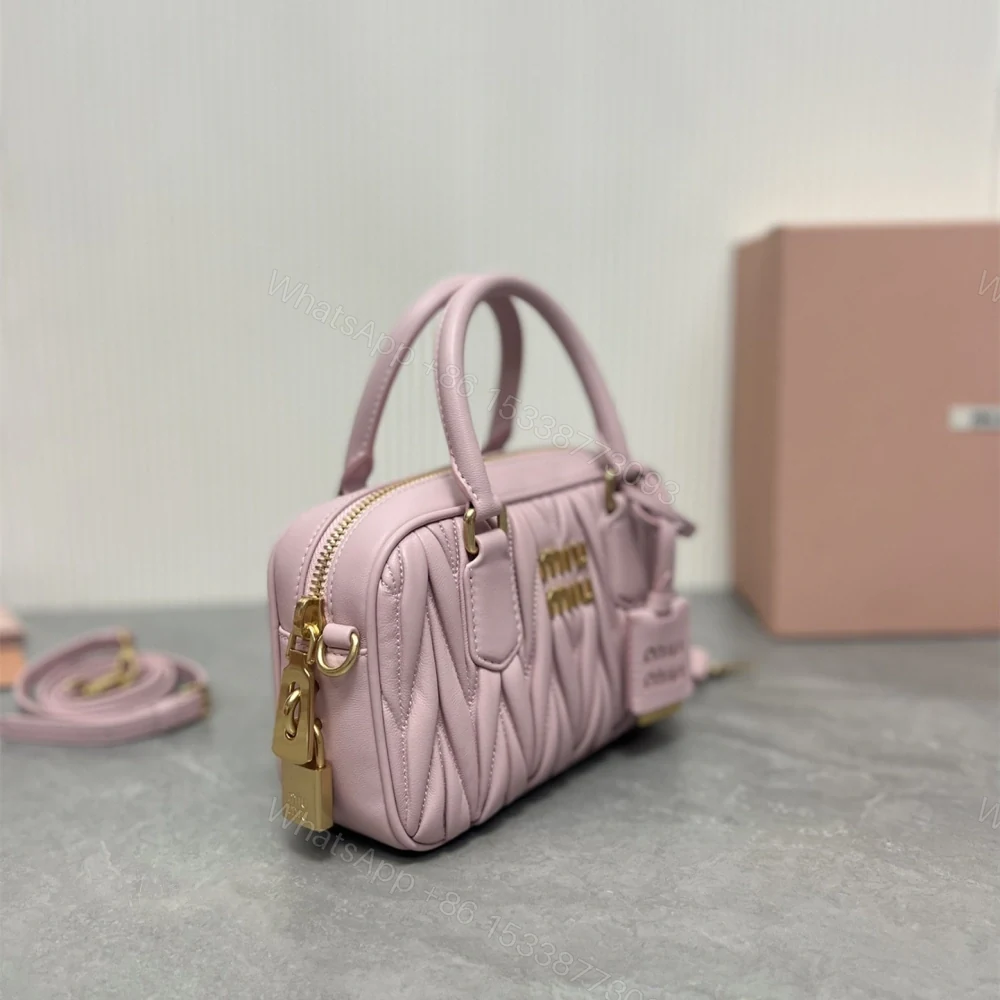 View 3 of 高仿miumiu繆繆TooPretty系列5BB123保齡球手袋粉色