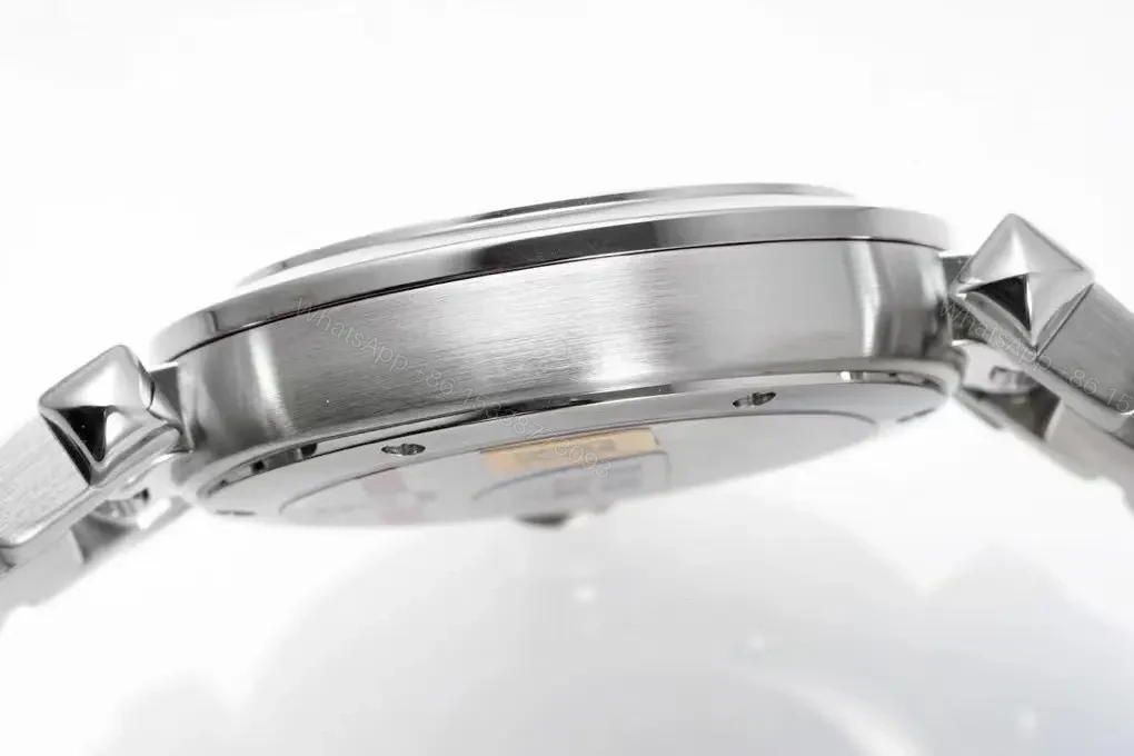 View 6 of GS Factory Cartier Pasha de Cartier Women’s Watch – Silver Dial, 30mm, Stainless Steel and Leather Straps, Swiss Quartz Movement (Cal.157)