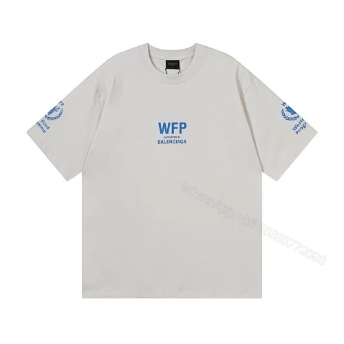 View 10 of Balenciaga Clothes 2026 World Food Programme Charity Limited Edition T-shirt Black/Apricot