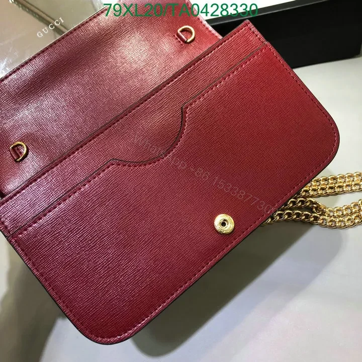 View 6 of Gucci Red Horsebit 1955 Shoulder Bag Quality Knockoff FJ92RP