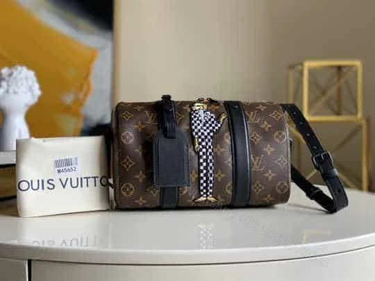 View 9 of LOUIS VUITTON CITY KEEPALL MONOGRAM CANVAS OTHER IN BROWN M45652