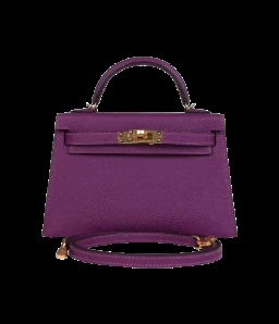 Hermès Kelly Sellier 20 Anemone Epsom Gold Hardware — view 1
