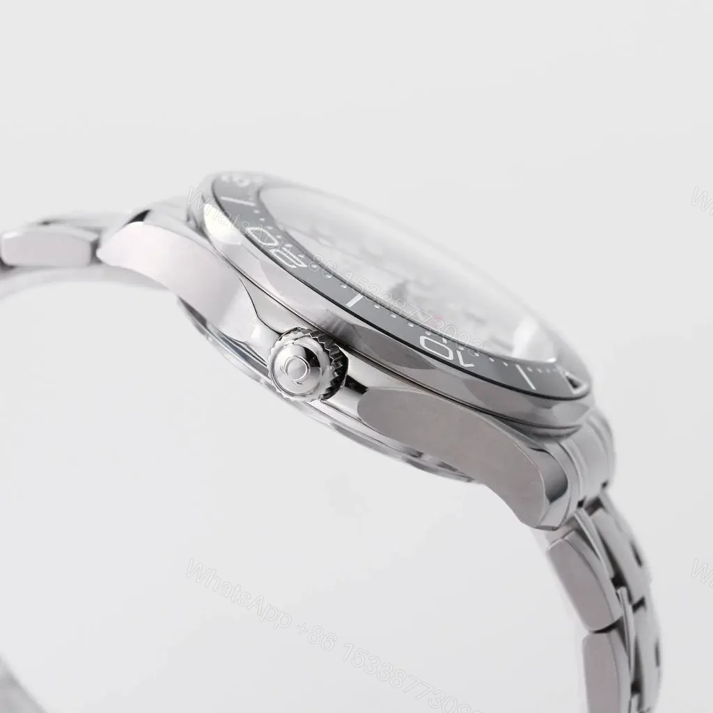View 6 of Omega Seamaster 300M Replica Watch Silver Stainless Steel White Dial 42mm Custom 8800 Movement