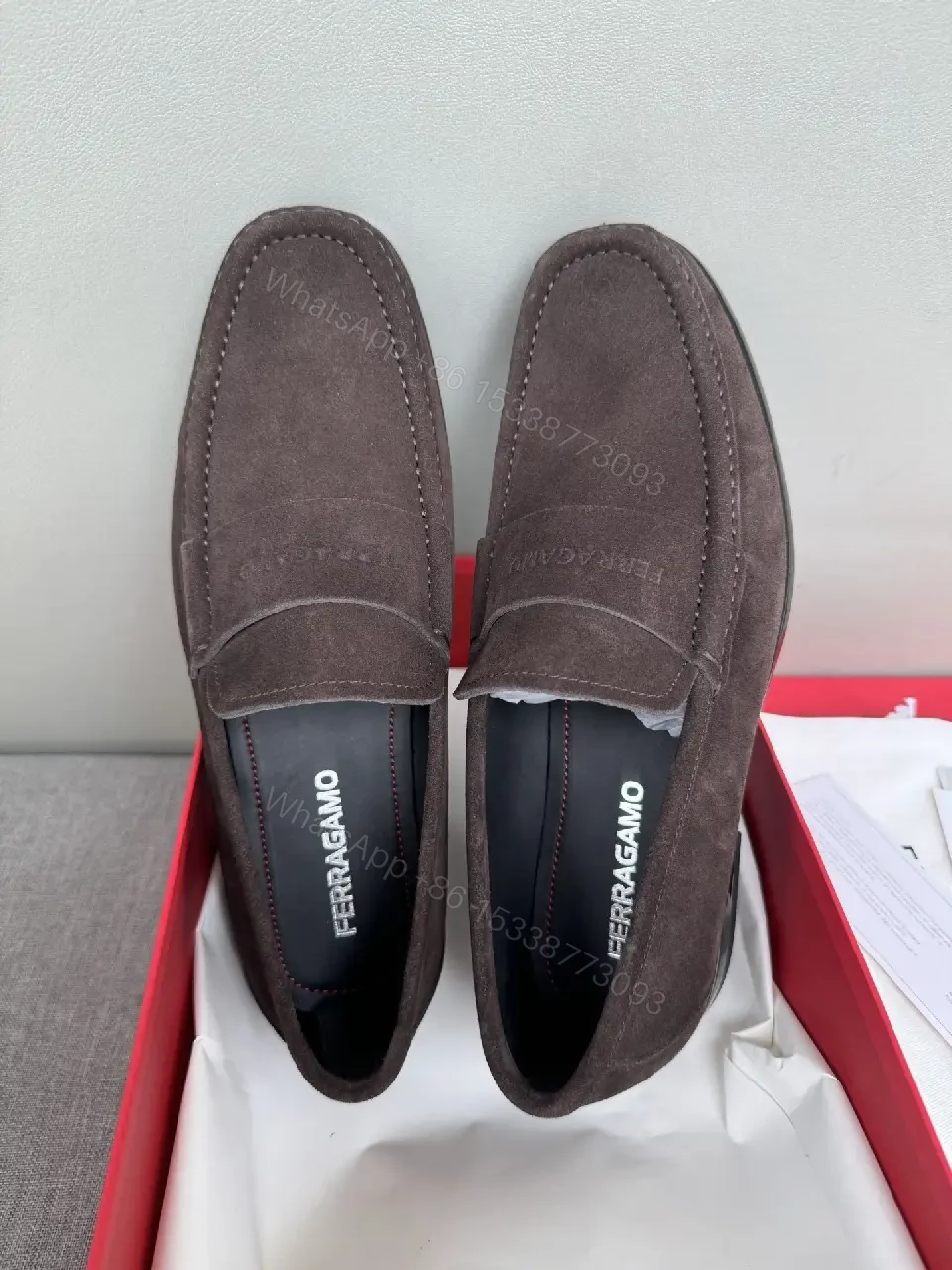 View 6 of Dark Chocolate Suede Driver Moccasins – Refined Luxury Style