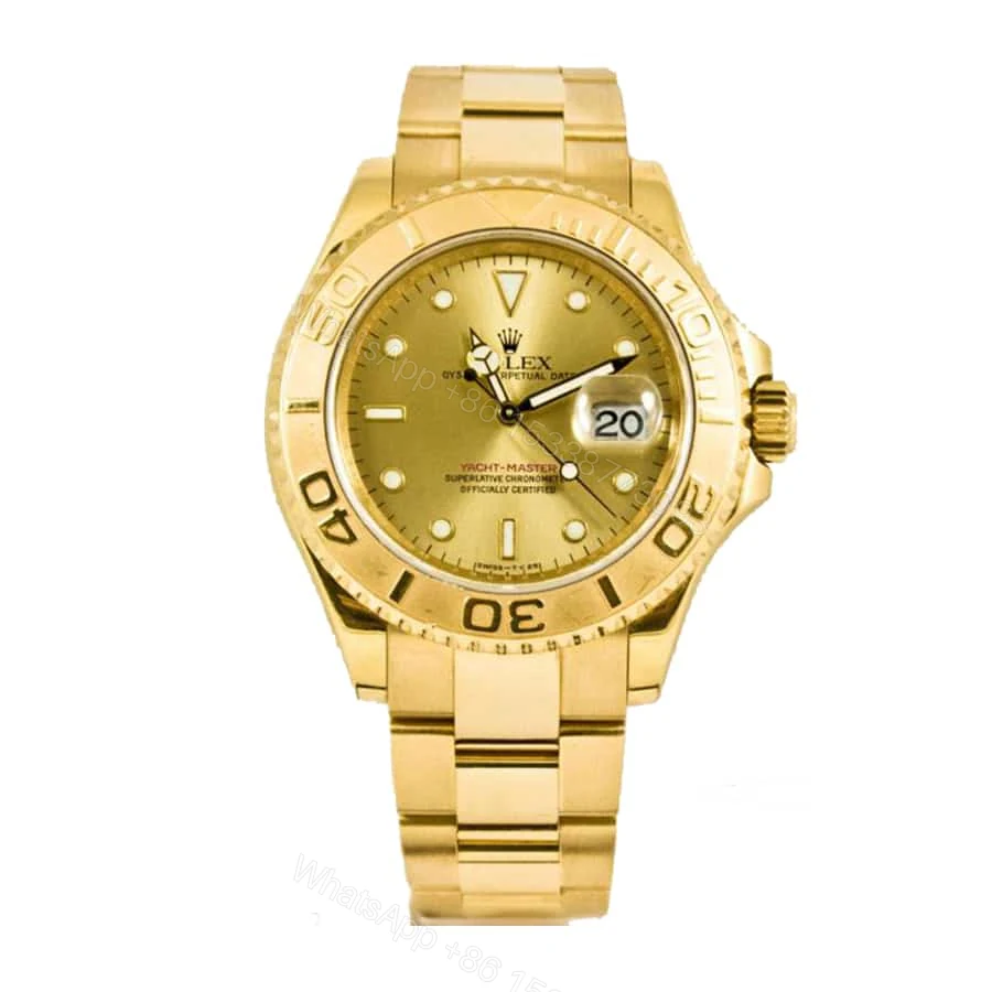 Rolex Yacht-Master 16628 Super Clone : 18k Yellow Gold Champagne Dial 40mm — view 1