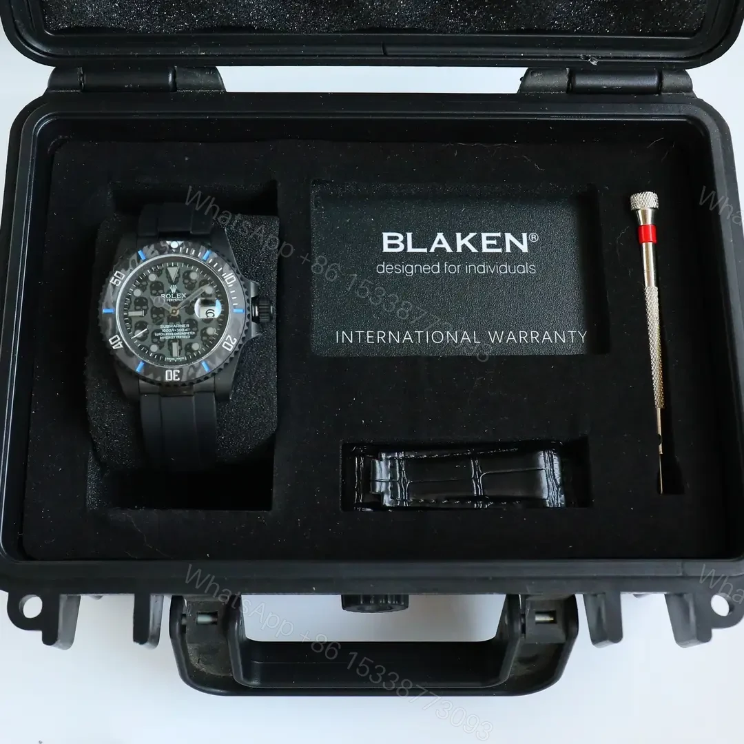 View 9 of Fearless black carbon submariner replica 40MM Blaken B33 Edition RG-BLAKEN-SUB-B33-BLACK-CARBON