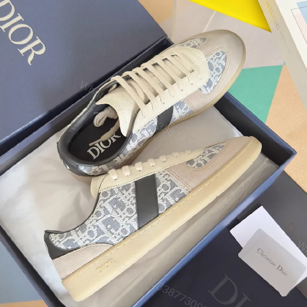 View 8 of Chic Beige Suede-Trim Designer-Inspired Sneakers