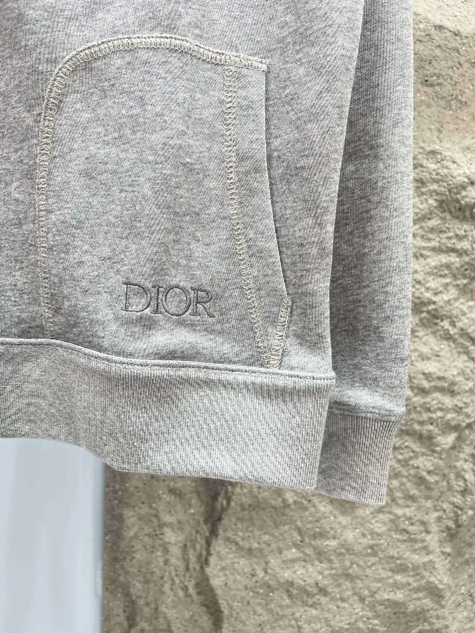 View 5 of Relaxed Zip Hoodie - Subtle Dior Detailing, Everyday Luxury