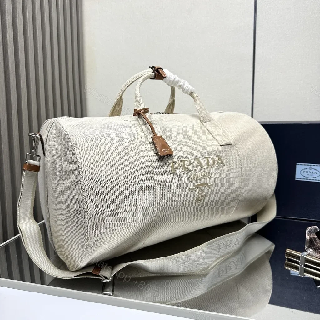 View 3 of Lux Canvas Travel Duffle: Subtle Texture, Maximum Presence