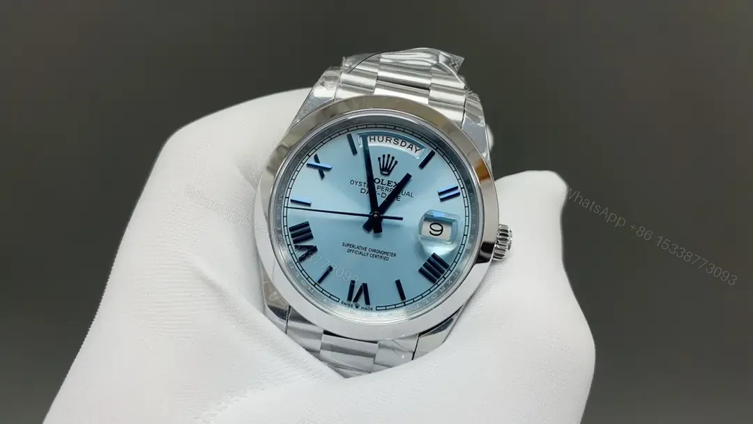 View 3 of Rolex Day-Date Ice Blue 40MM President Bracelet Prestigious Edition 228206-0001