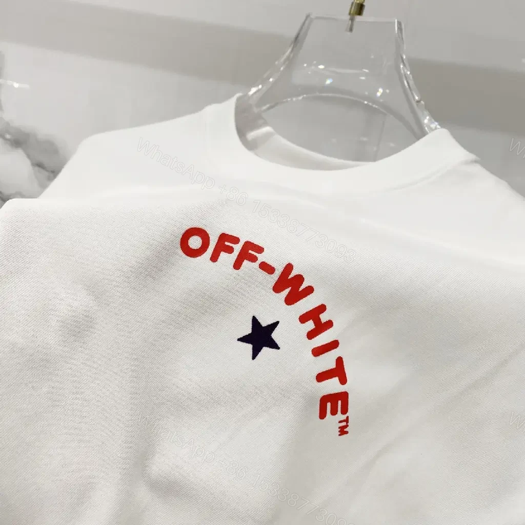 View 2 of Off-White Inspired Off-White Arc Minimalist Cotton Tee