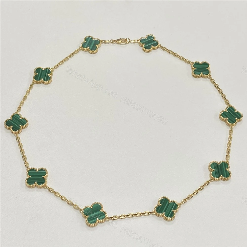 View 2 of Van Cleef Arpels Green Vintage Necklace 10 Motifs VCARO3QJ00