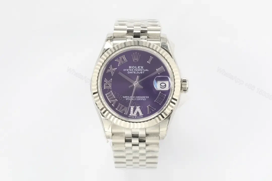 Rolex Datejust 31 Purple Roman Watch Jubilee Ultimate 31MM 178274-0088 — view 1