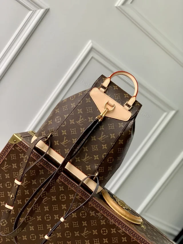 View 3 of Louis Vuitton Montsouris PM backpack in Monogram coated canvas