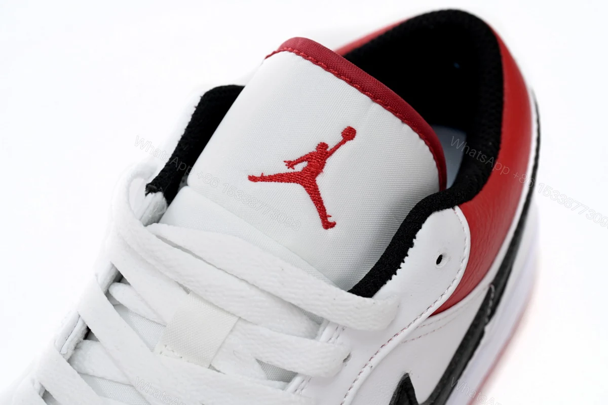 View 3 of Air Jordan aj1 Low White Red Chicago 553558-118
