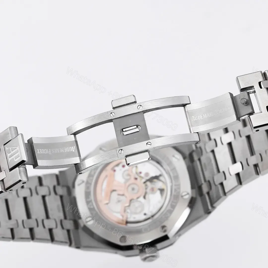 View 7 of R8 Factory Audemars Piguet Royal Oak Perpetual Calendar Watch – Blue Dial with Stainless Steel Case and Bracelet